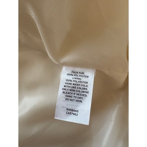 Treasure & Bond NWT Teddy Fleece Jacket Ivory Size XS Shearling Fuzzy Faux Fur - Picture 10 of 13